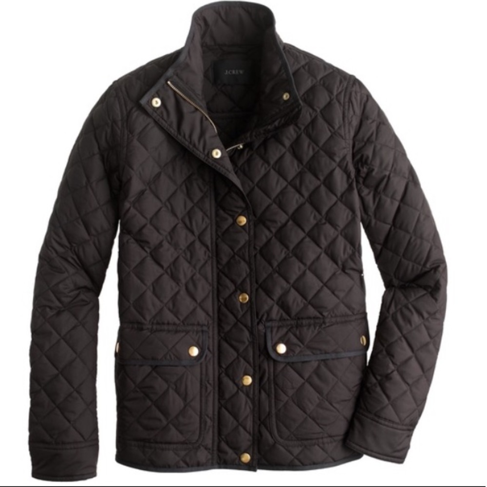 J. Crew Down Quilted Jacket; M